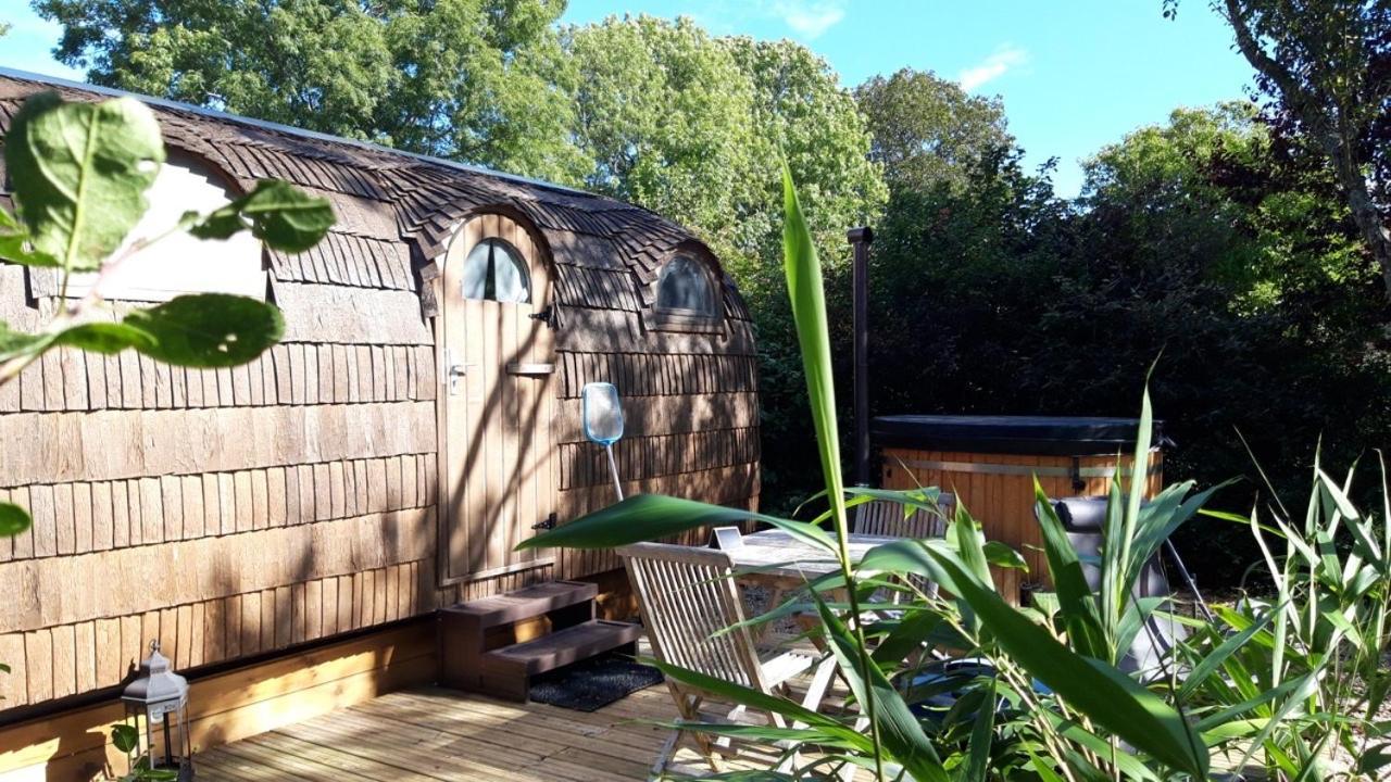 Cabane En Bois Avec Bain Nordique Et Sauna Marigny  Extérieur photo